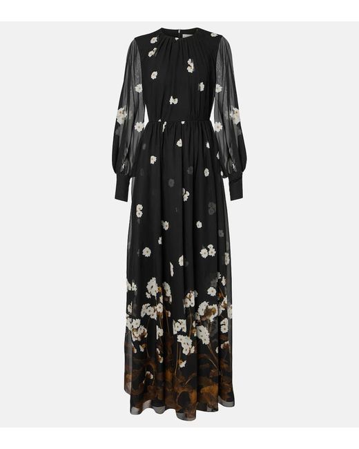 Erdem Black Robe Aus Seide
