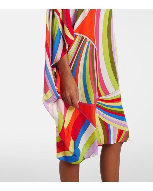 Emilio Pucci Red Iride Kaftan
