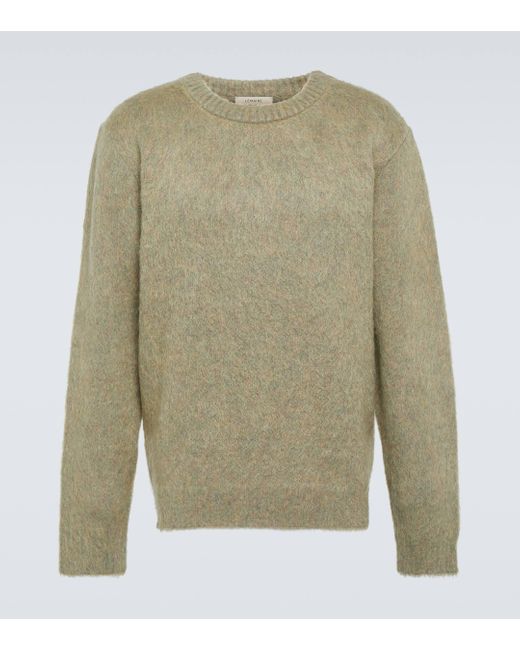Lemaire Green Mohair-blend Sweater for men