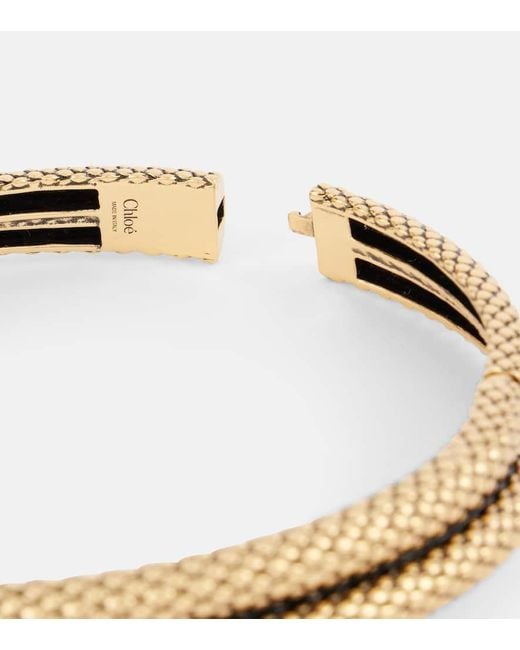Chloé Metallic Choker Snake