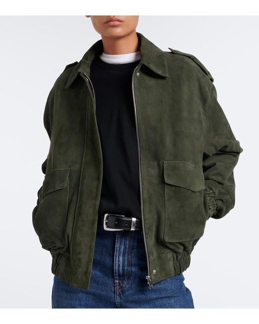 Arma Green Halti Suede Blouson Jacket