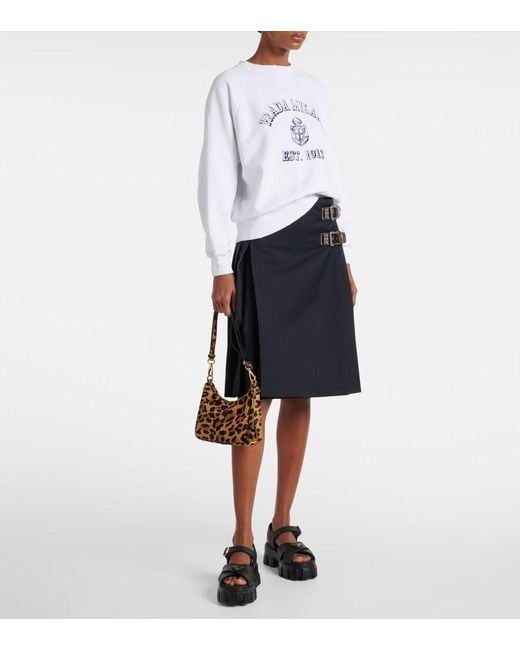 Prada Black Plateausandalen Monolith