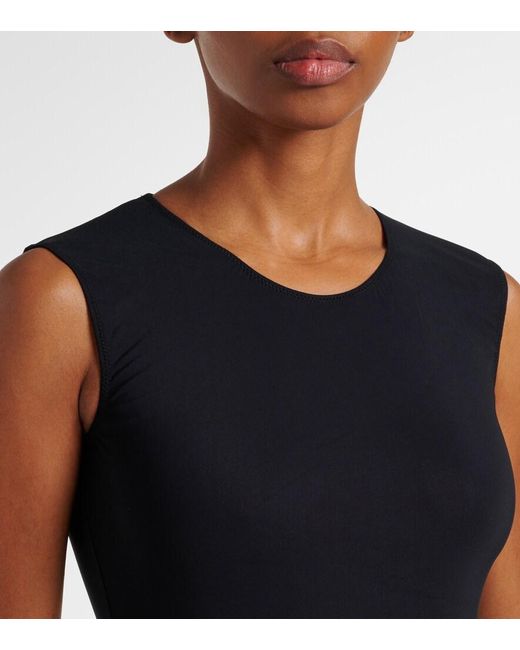 Maison Margiela Black Sleeveless Stretch-Jersey Bodysuit