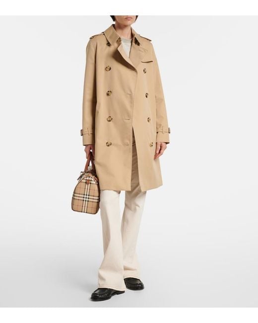 Burberry Natural Kensington Cotton Trench Coat