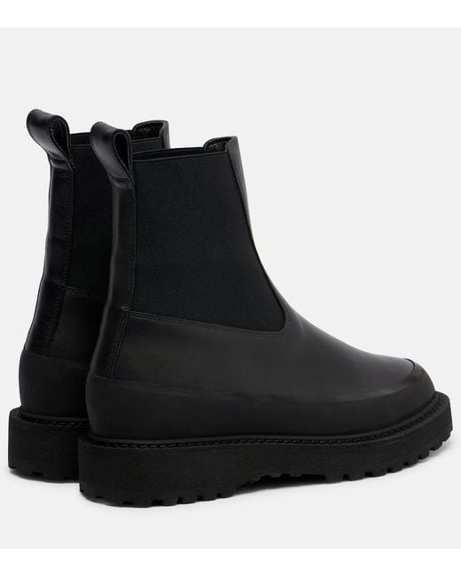 Le Monde Beryl Black Chelsea Boots Dolomite Aus Leder