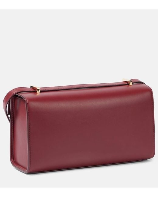 SAVETTE Purple Schultertasche Symmetry 26 Aus Leder