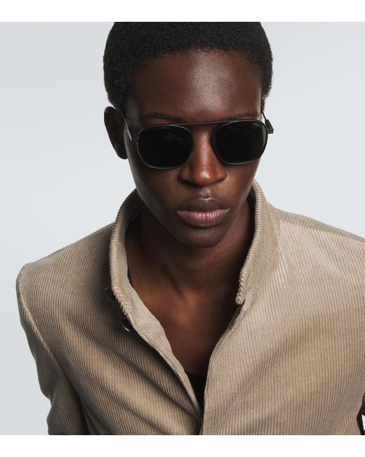 Zegna Green Orizzonte I Round Sunglasses for men