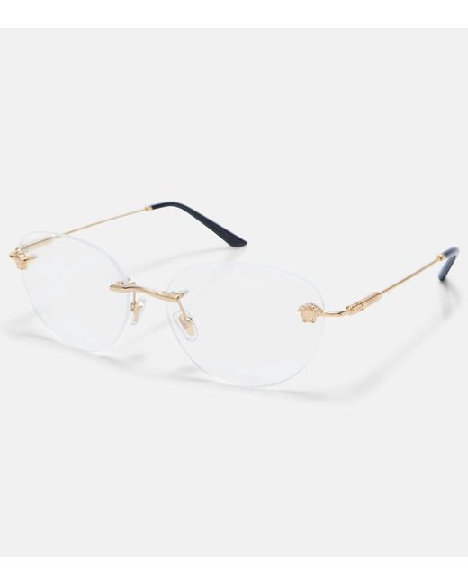 Versace Metallic Round Glasses