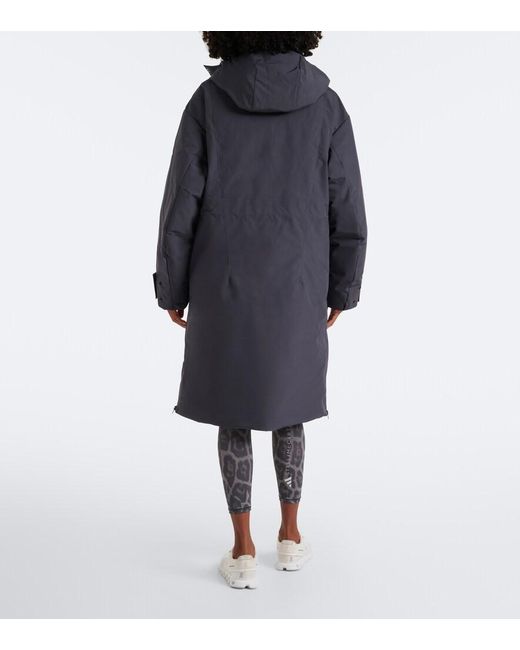 Adidas By Stella McCartney Blue Hooded Parka