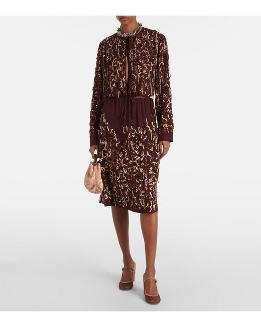 Gianvito Rossi Brown Francoise 85 Suede-Trimmed Slingback Pumps