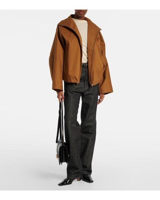 Nour Hammour Brown Francois Cotton-Blend Jacket