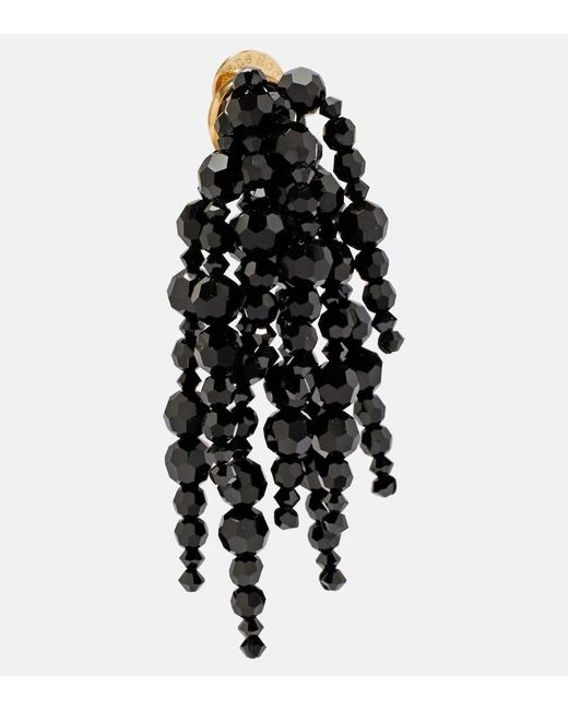 Simone Rocha Black Cascading Chandelier Drop Earrings