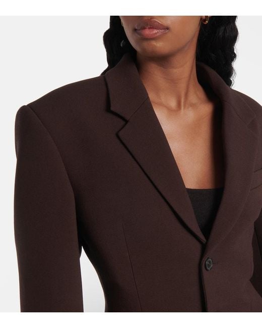 Wardrobe NYC Brown Wool Blazer