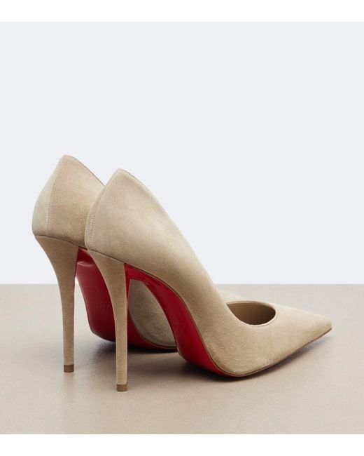 Christian Louboutin Natural Miss Z Suede Pumps
