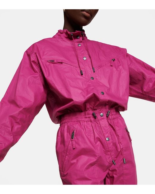 Isabel Marant Pink Franca Cotton Jumpsuit