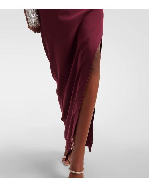 Roland Mouret Purple Robe Aus Crepe