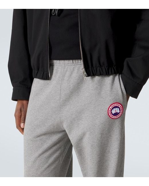 Canada Goose Gray Rove Cotton Sweatpants for men