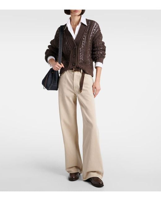 Agolde Natural Low Curve Mid-Rise Barrel-Leg Jeans