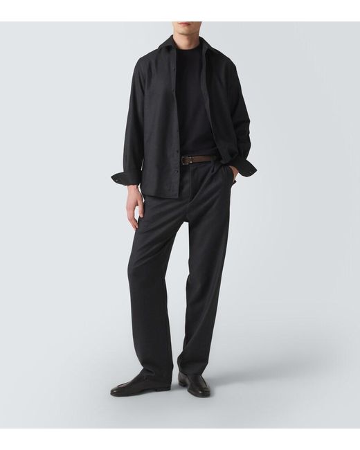 Agnona Black Cotton Jersey T-Shirt for men