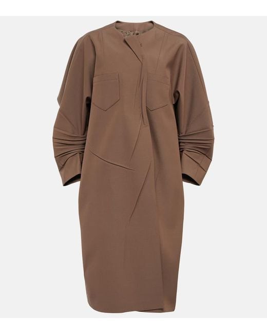 Prada Brown Asymmetric Coat