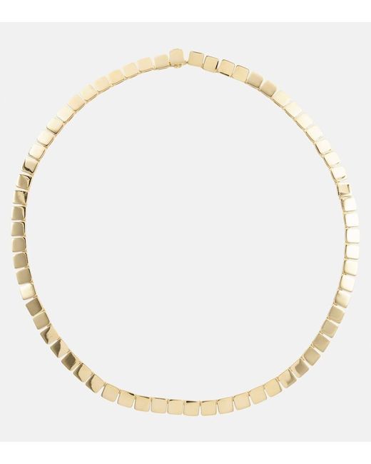 Collar Tile Medium de oro de 18 ct Ileana Makri de color Metallic