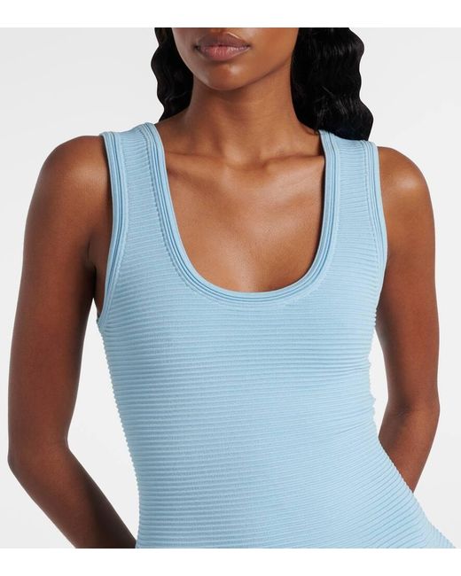 Jonathan Simkhai Blue Larina Flared Minidress