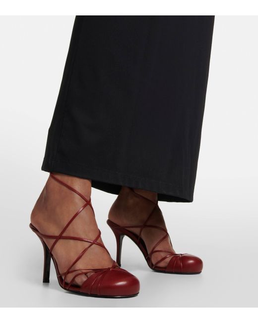 The Row Red Joan Leather Pumps
