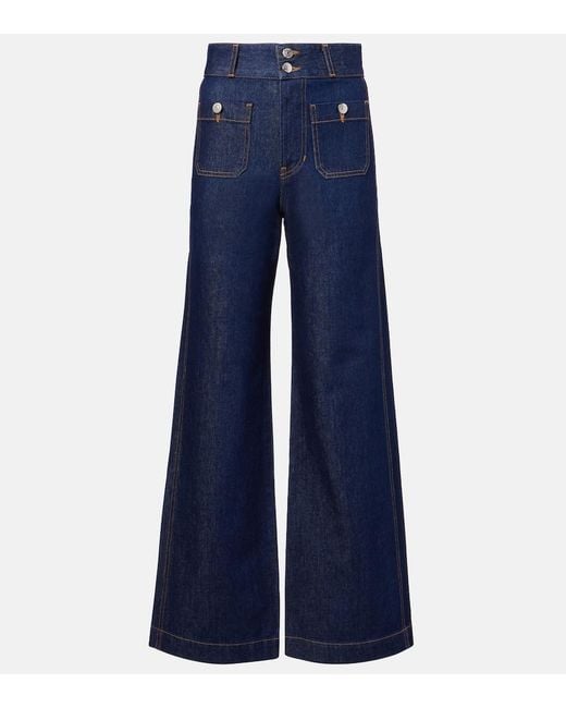 Jean Ample Taylor Veronica Beard en coloris Blue