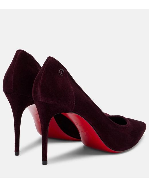 Christian Louboutin Red Sporty Kate Suede Pumps