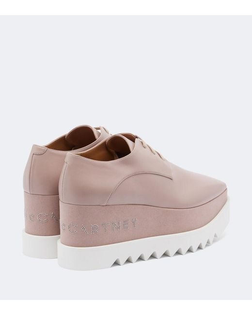 Stella McCartney Pink Elyse Embellished Platform Sneakers