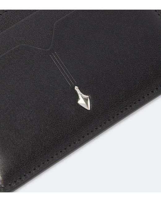 Jacques Marie Mage Black Theodore Leather Card Holder for men