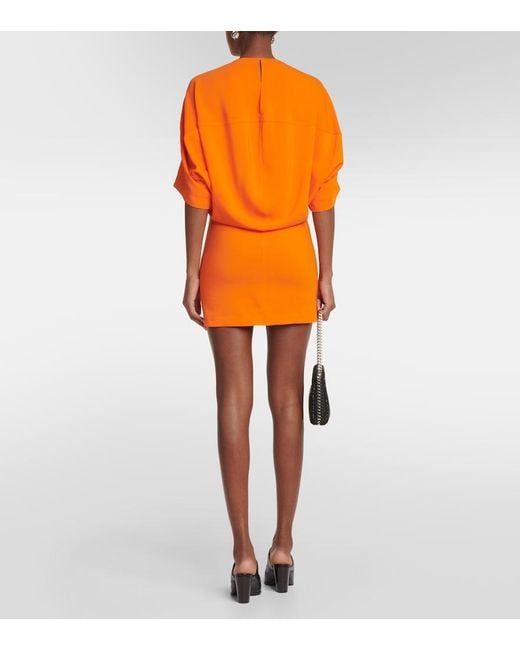 Stella McCartney Orange Jersey Minidress