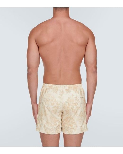 Commas Natural Printed Swim Shorts for men