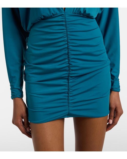 ViX Blue Iris Ruched Minidress