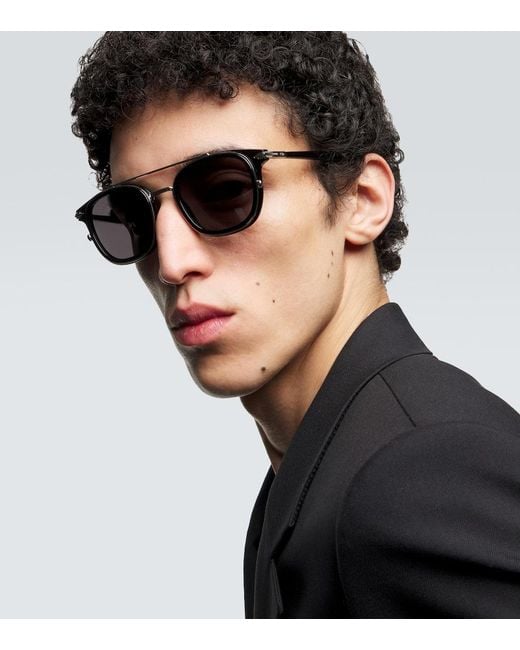 Dior Brown Diorblacksuit S14I Square Sunglasses for men