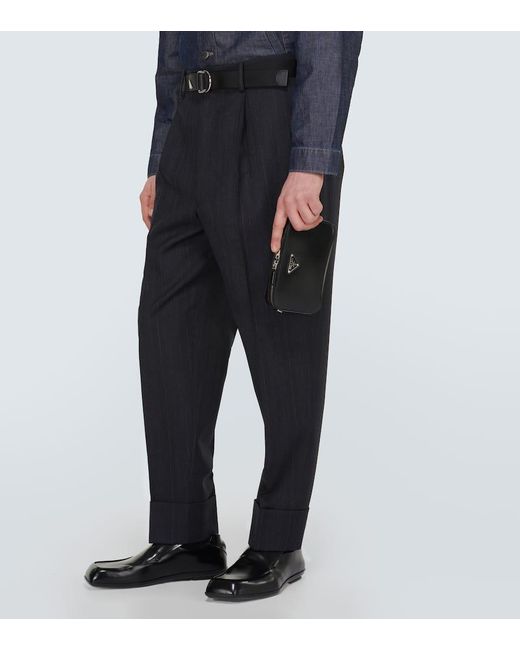 Prada Crossbody Bag Brique Aus Leder in Black für Herren