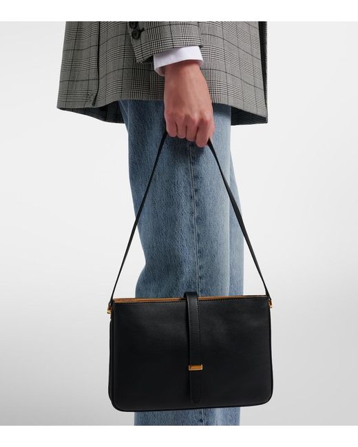 Nili Lotan Black Jane Medium Leather Shoulder Bag