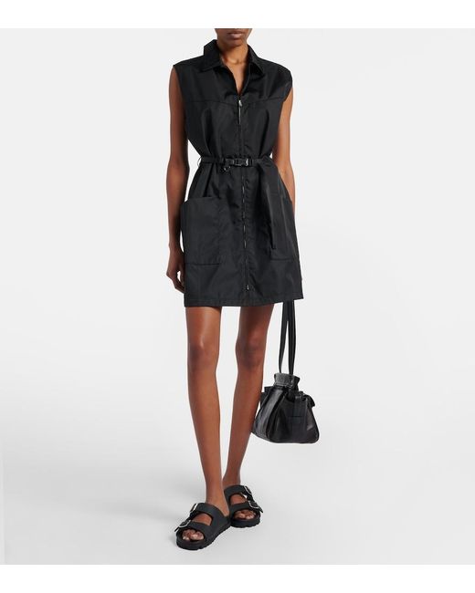 Prada Black Logo Sandals