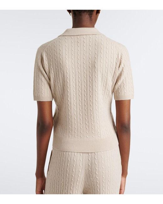 Eleventy Natural Cashmere Polo Shirt