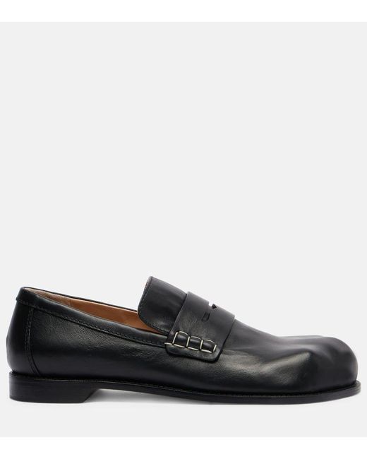 J.W. Anderson Black Leather Loafers