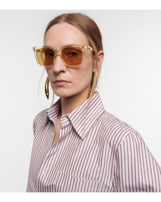 Bottega Veneta Natural Soft Square Sunglasses