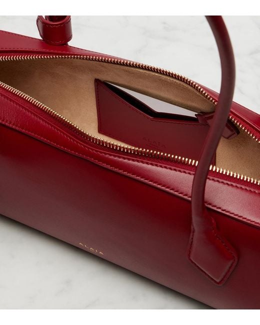 Alaïa Red Le Teckel Medium Leather Shoulder Bag