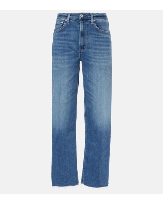 Citizens of Humanity Blue Palma High-Rise Straight Jeans