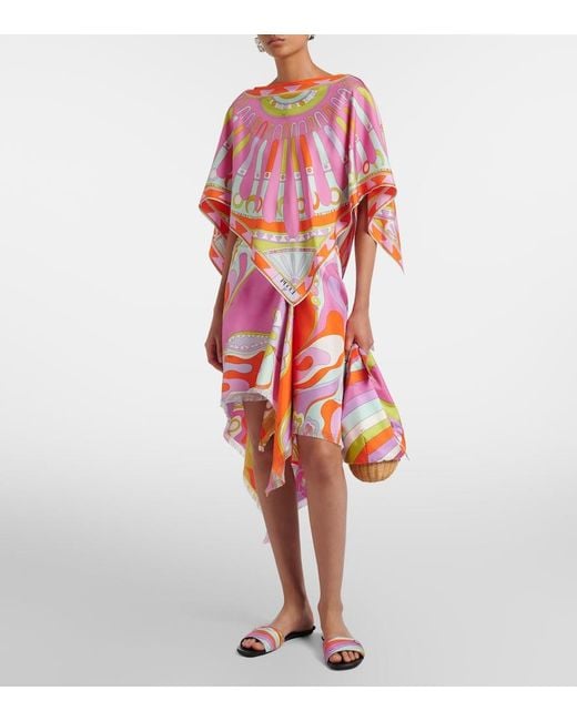 Emilio Pucci Pink Picnic Iride Top-Handle Bag