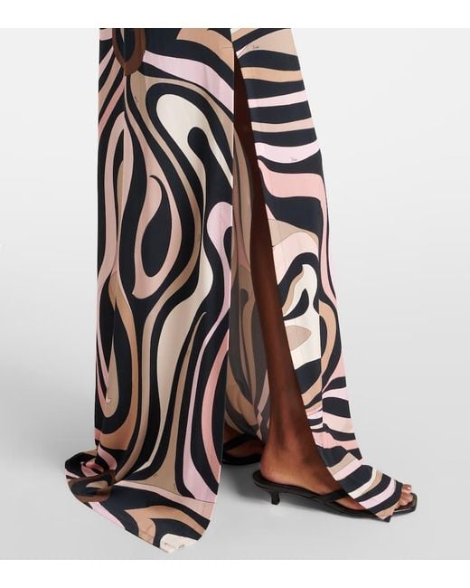 Emilio Pucci White Hemdblusenkleid Marmo