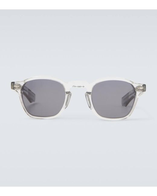 Jacques Marie Mage Gray Zephirin 47 Round Sunglasses for men
