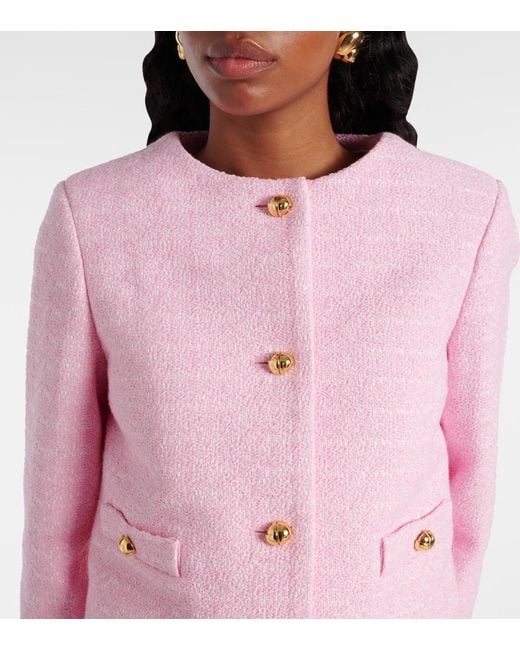 Patou Pink Cotton Tweed Jacket