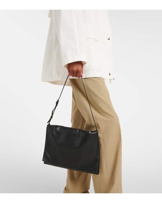 Bolso Al Hombro Nan De Piel The Row de color Black