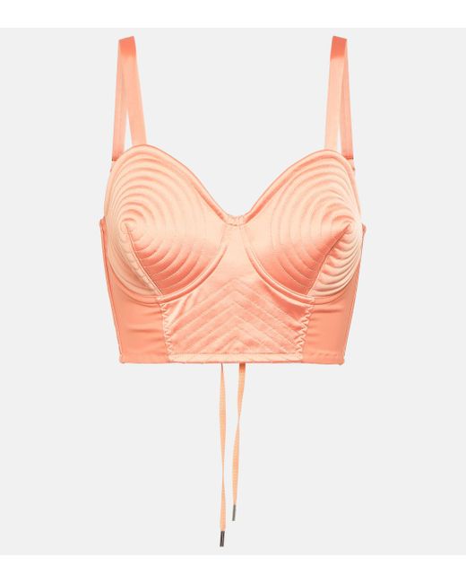 Jean Paul Gaultier Pink Conical Satin Bustier