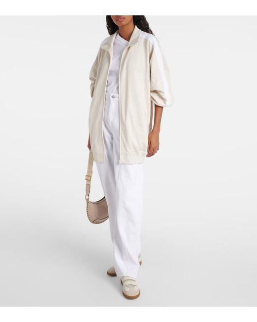 Isabel Marant White Rejane Oversized Track Jacket